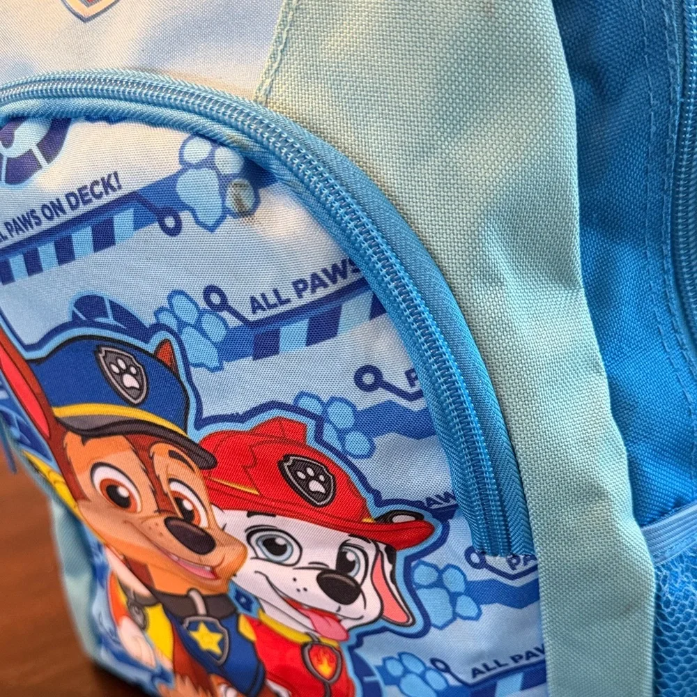 Paw Patrol Kids Backpack Blue Chase Marshall Rubble School Bag